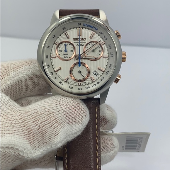 Seiko chronograph date quartz date watch SSB211P1 - Picture 5 of 6